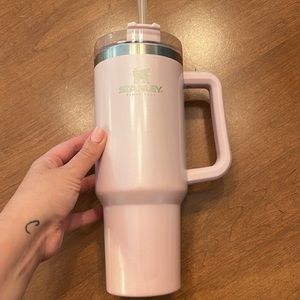 Shimmery pink Stanley 40oz